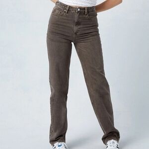 PacSun 90's Boyfriend Brown Relaxed Fit Straight Leg Jeans Womens Size 26